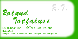 roland totfalusi business card